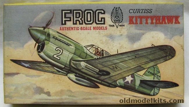 Frog 1/72 Curtiss P-40 Kittyhawk (Tiger Shark), 391P plastic model kit